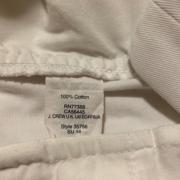 J. Crew Women’s White Flat Short Size 8 - Picture 4 of 4
